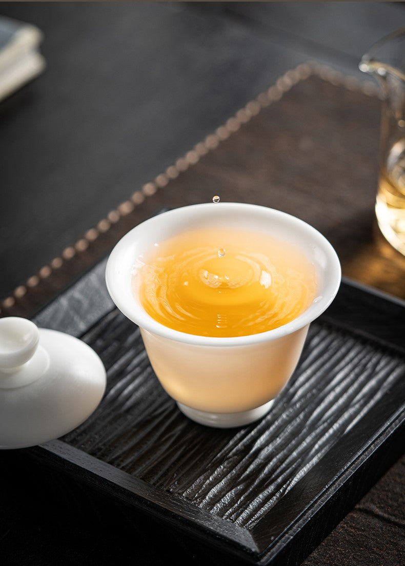 手拉胚盖碗74-斗笠盖碗