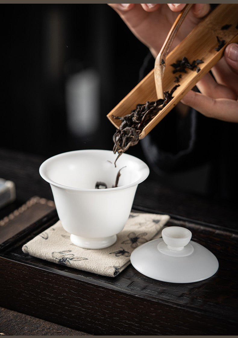 手拉胚盖碗74-斗笠盖碗