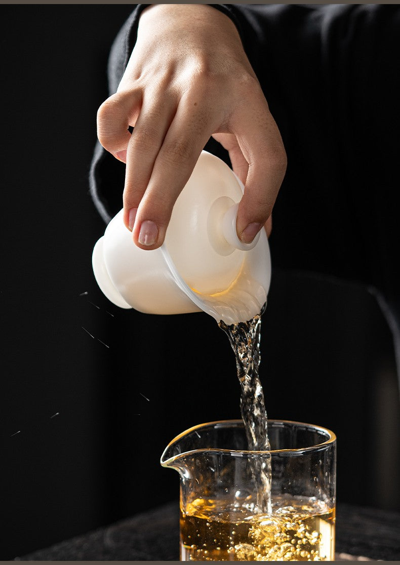 手拉胚盖碗74-斗笠盖碗