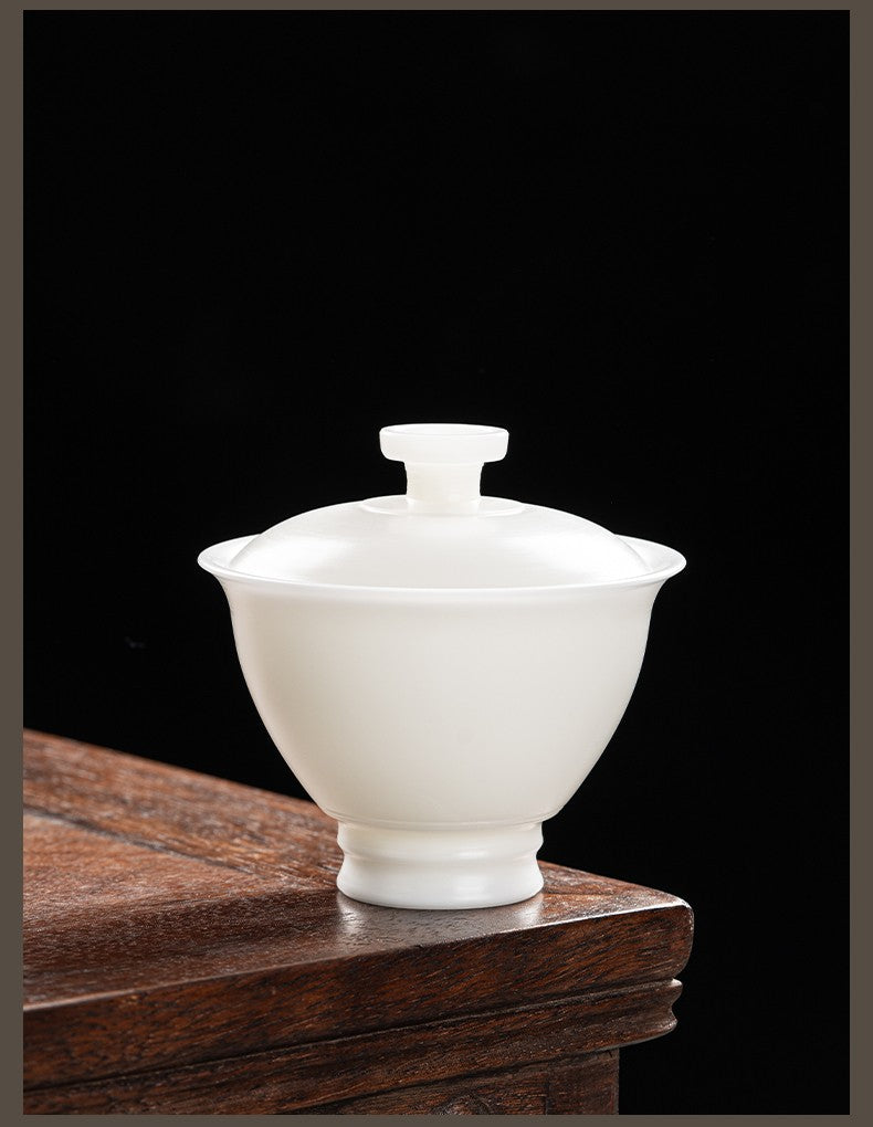 手拉胚盖碗74-斗笠盖碗