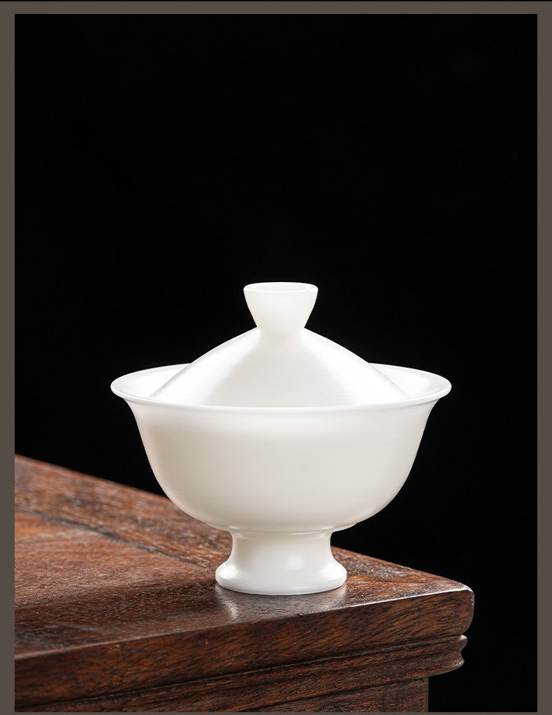 手拉胚盖碗74-斗笠盖碗