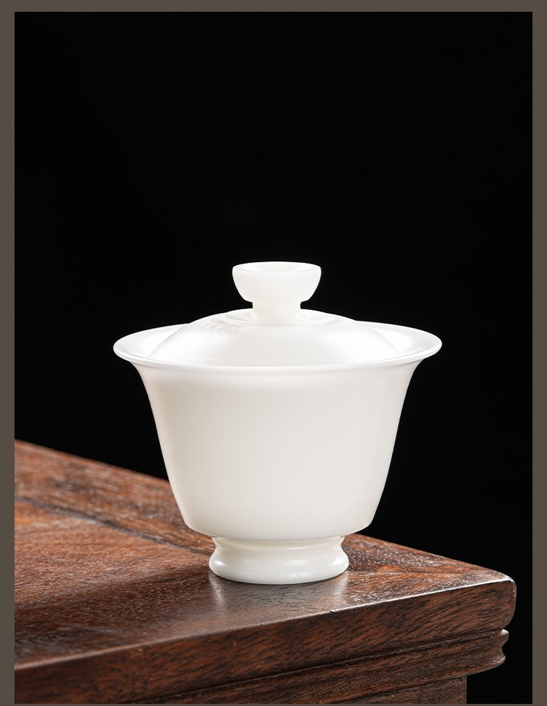 手拉胚盖碗74-斗笠盖碗