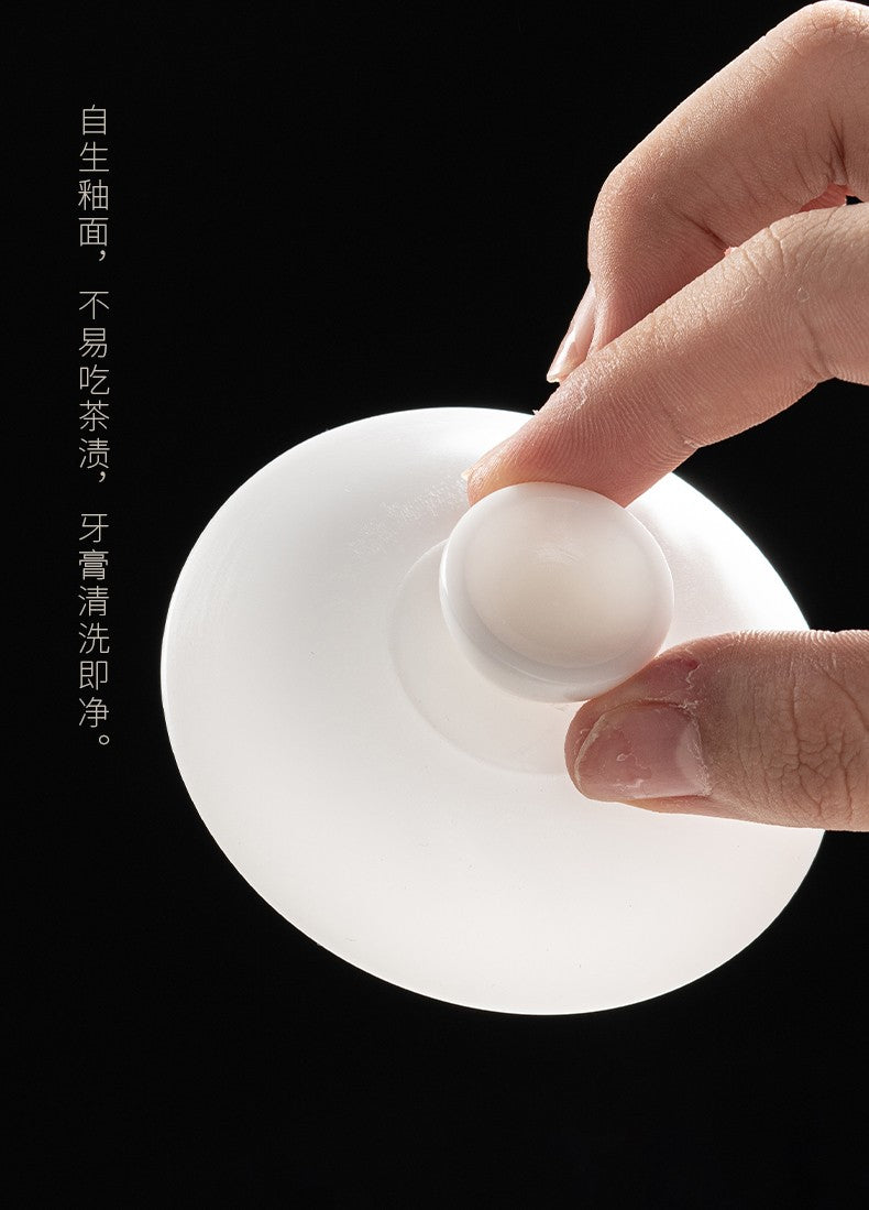 手拉胚盖碗74-斗笠盖碗