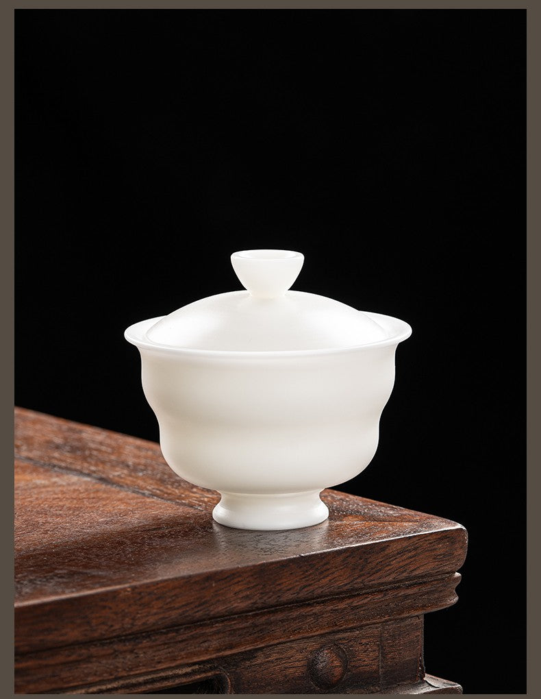 手拉胚盖碗74-斗笠盖碗