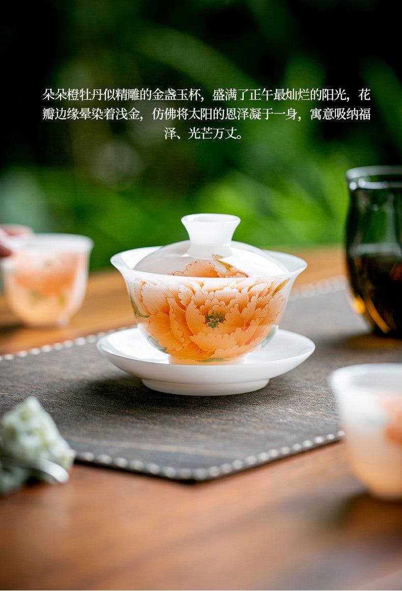 白皙-橙运亨通套组【玉秀杯】