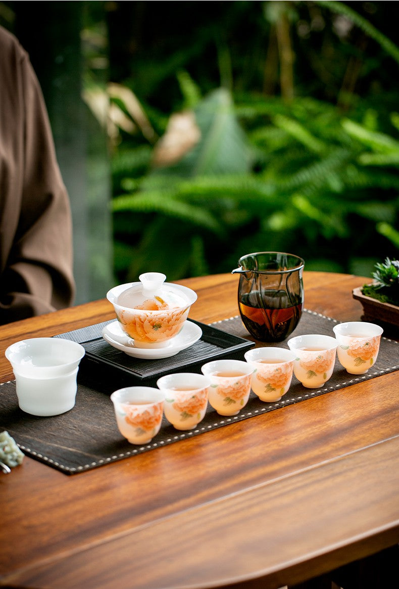 白皙-橙运亨通套组【玉秀杯】