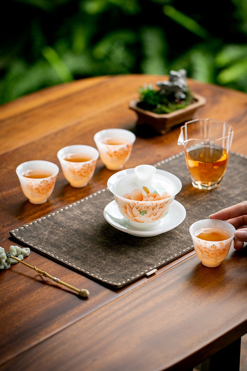 白皙-橙运亨通套组【玉秀杯】