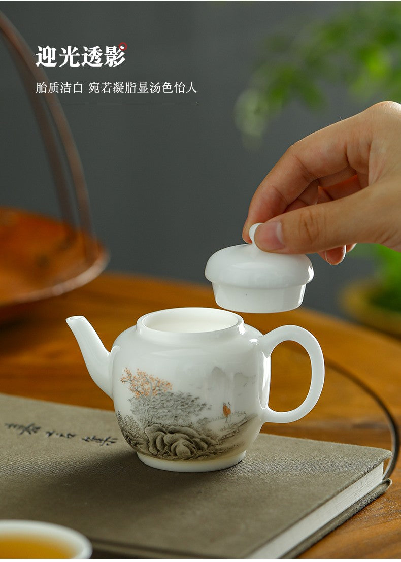 手绘仿古壶款式3-江山如画