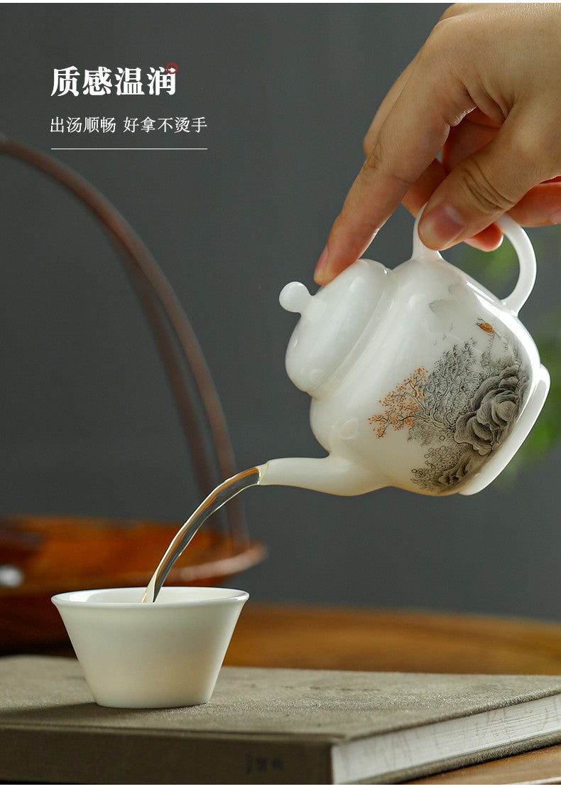 手绘仿古壶款式3-江山如画