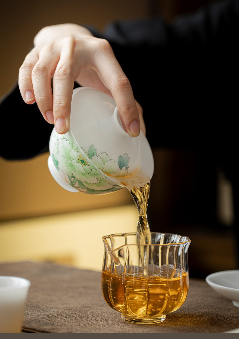 PJ手绘盖碗款式53-苍翠欲滴